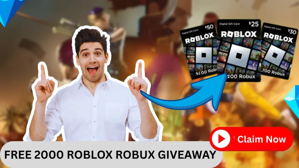 Free 2000 Roblox Robux Giveaway