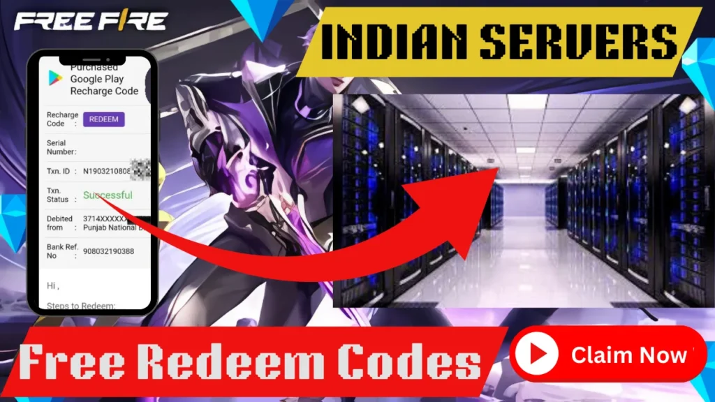 Free Fire Redeem Code today Indian Server